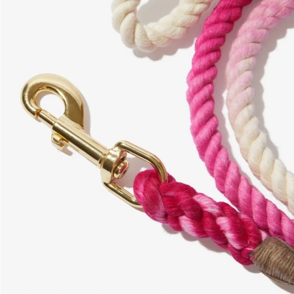Found My Animal Hand-dyed Rope Leash in Pink